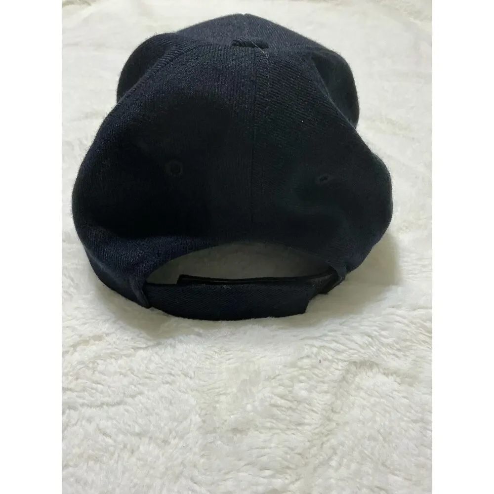 FDNY Fire Department New York Adjustable Black Baseball Cap Hat Embroidered